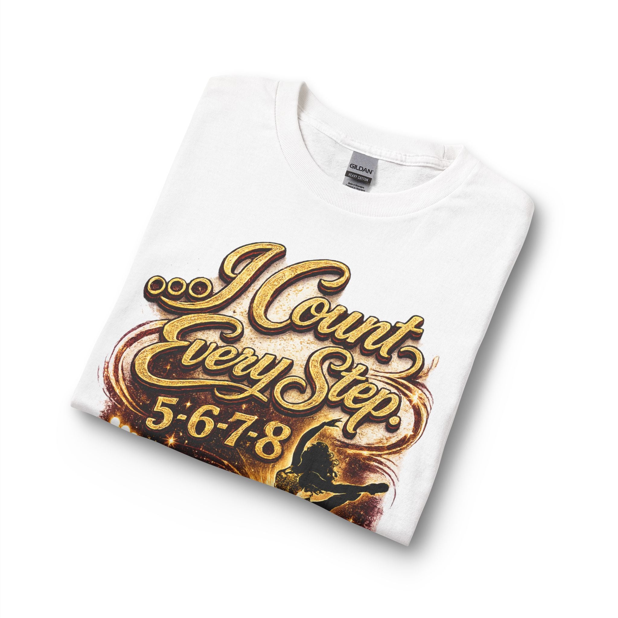 I Count Every Step 5·6·7·8 Long Sleeve T-Shirt — Royal Sweetheart Mom Dance Shirt