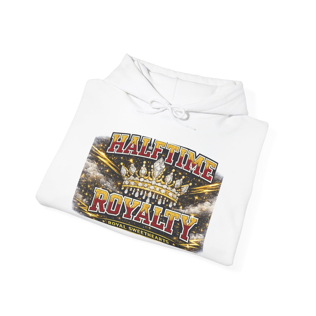 Halftime Royalty Hoodie — Vintage Crown & Stadium Graphic Sweatshirt