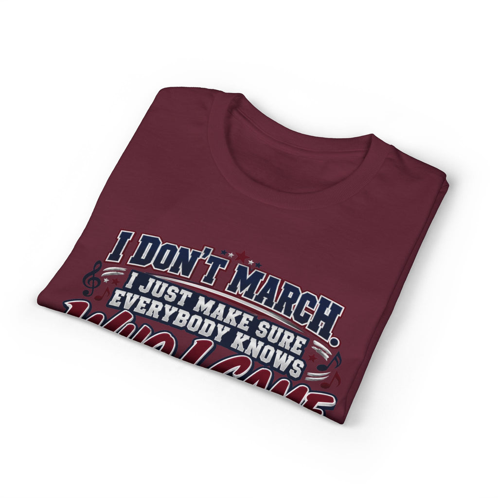 T-Shirt — 'I Don't March, I Came to See' Patriotic Parade Funny Tee