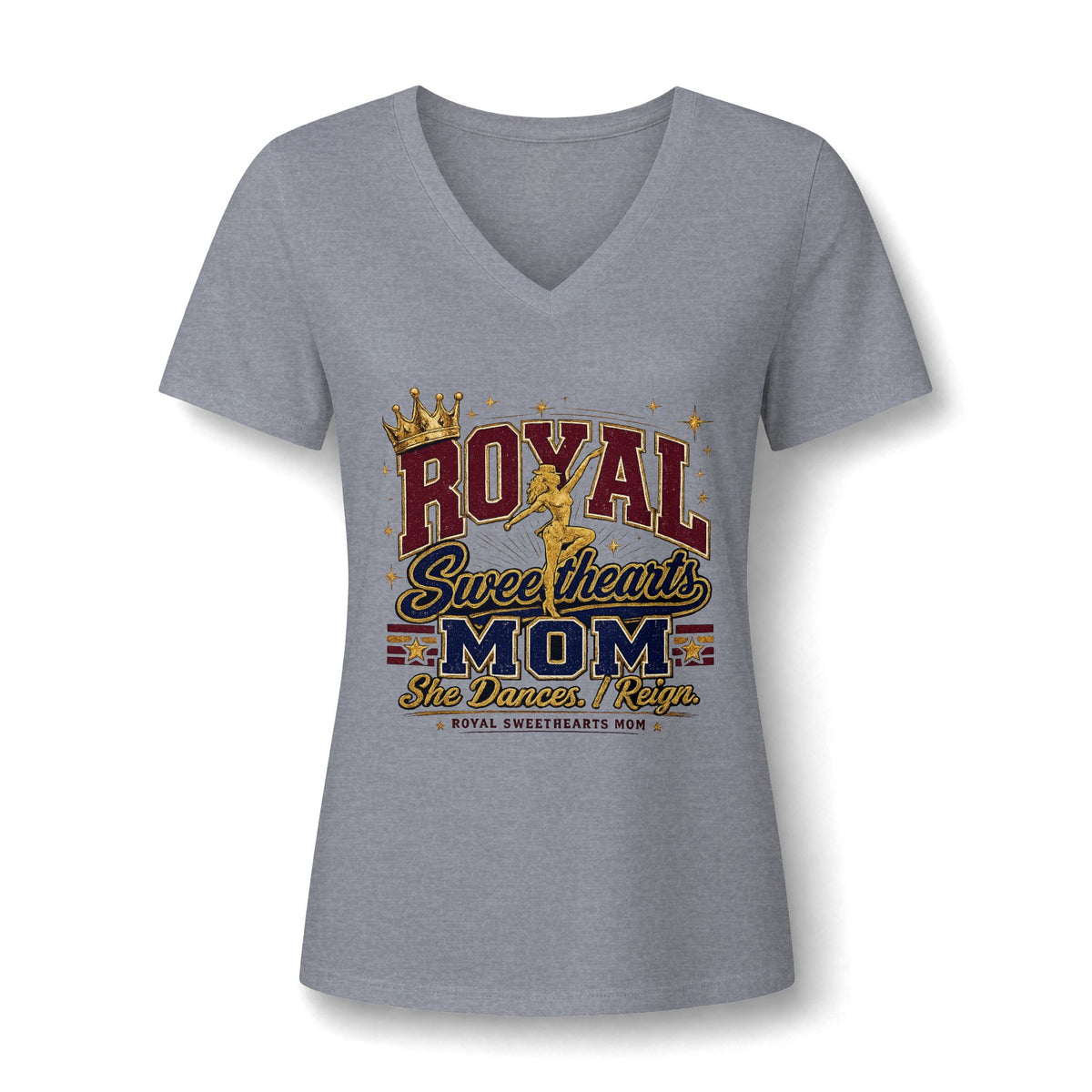 Royal Sweethearts Mom V-Neck Tee