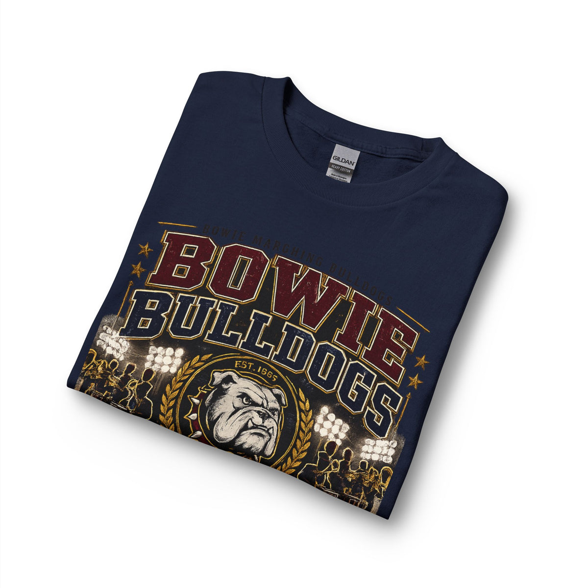 Bowie Bulldogs Band Grandpa Long Sleeve Shirt – Vintage Marching Band Grandpa Tee