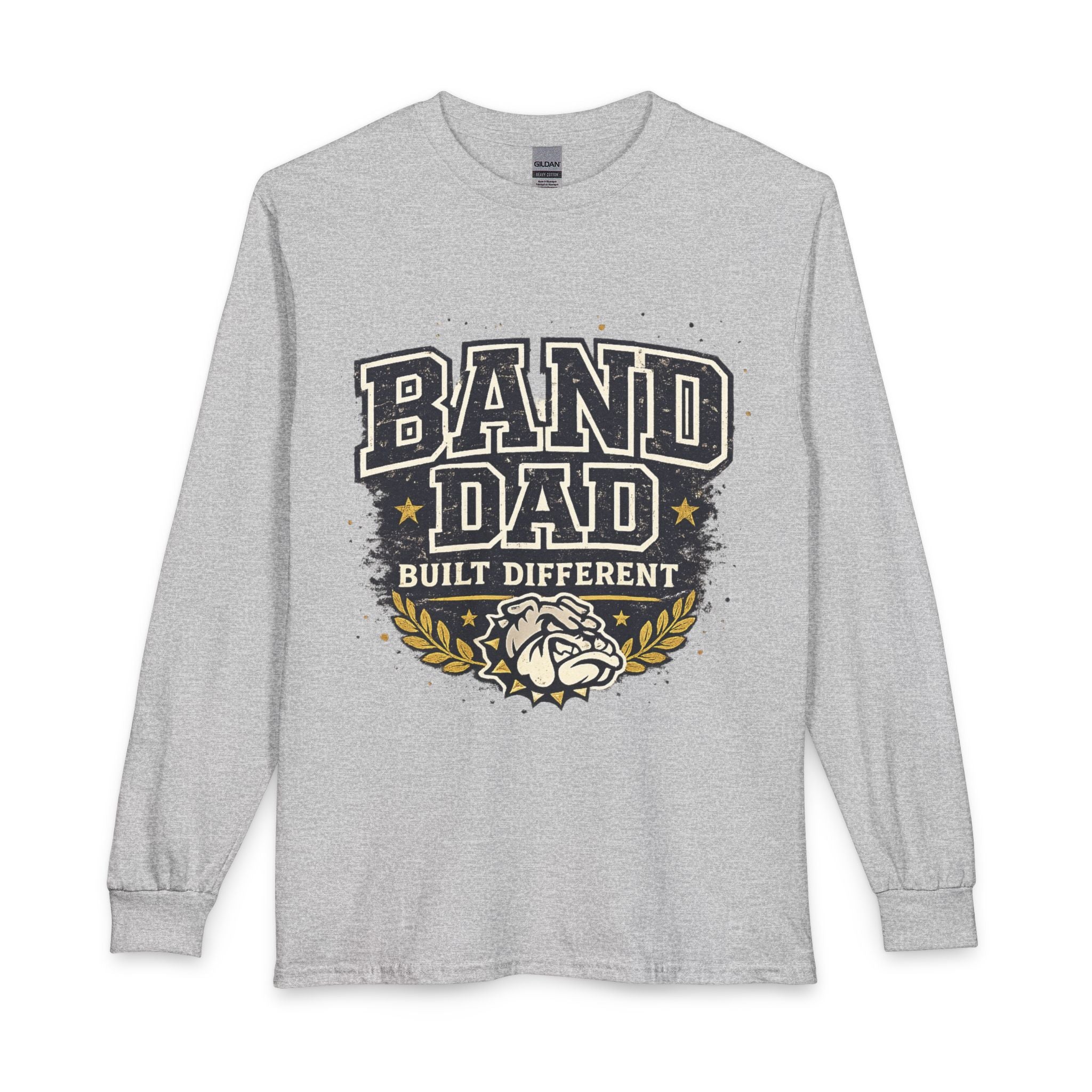Band Dad Long Sleeve Shirt — "Built Different" Proud Band Parent Tee