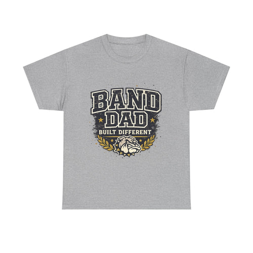Band Dad T-Shirt "Built Different" – Proud Marching Band Dad Tee