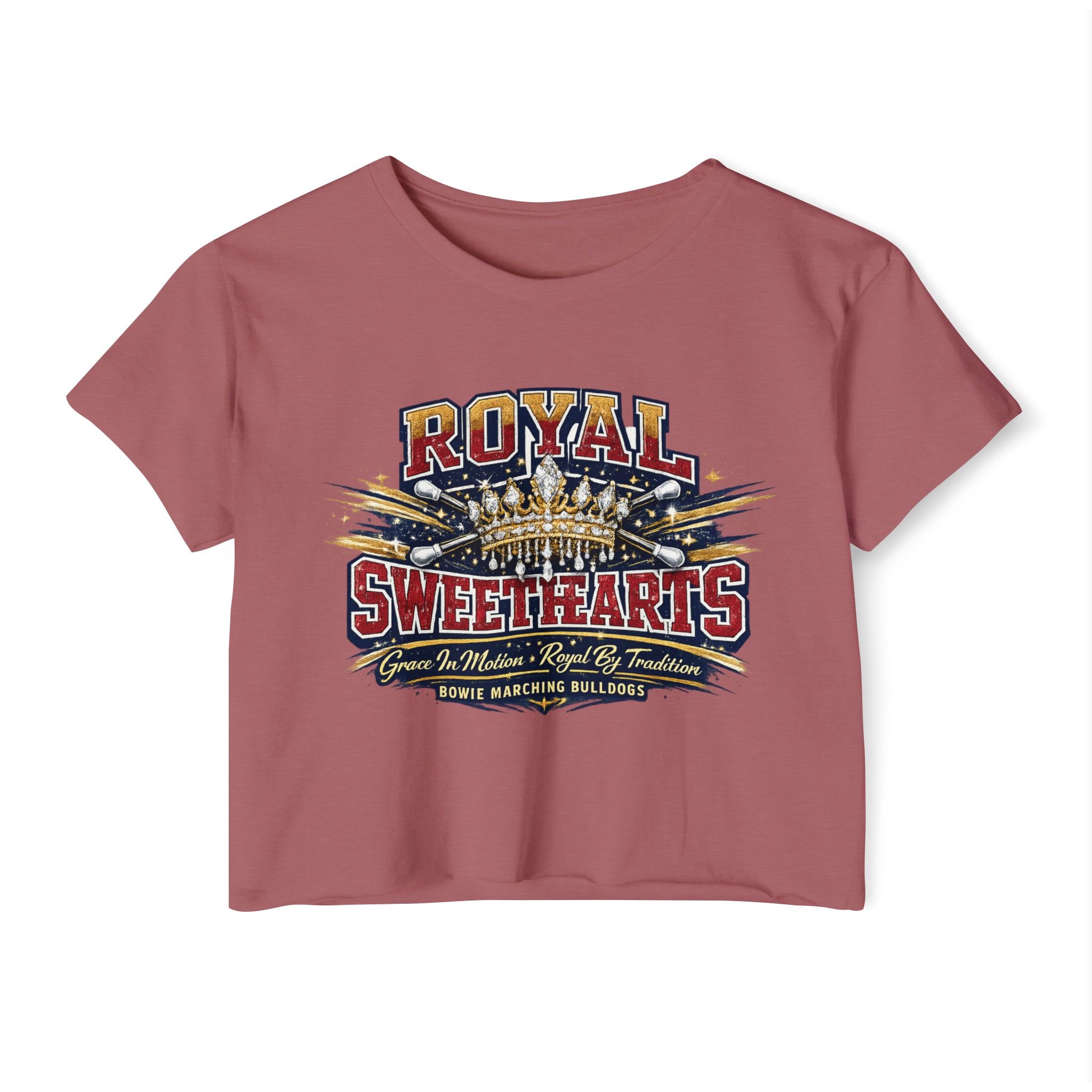 Royal Sweethearts Festival Crop Top — Vintage Band/Parade Graphic Tee