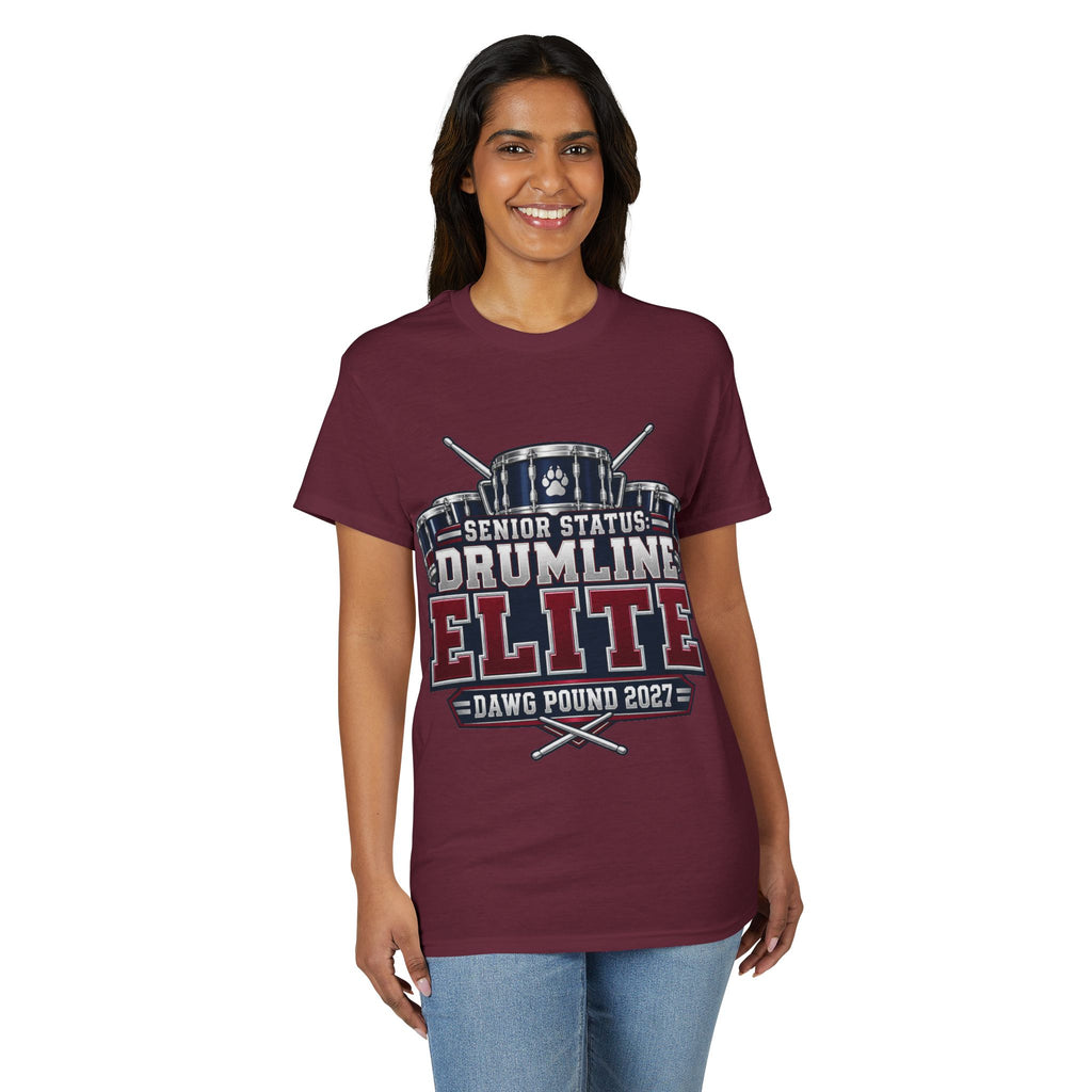 Drumline Elite Senior T‑Shirt — "Dawg Pound 2027" Band Tee