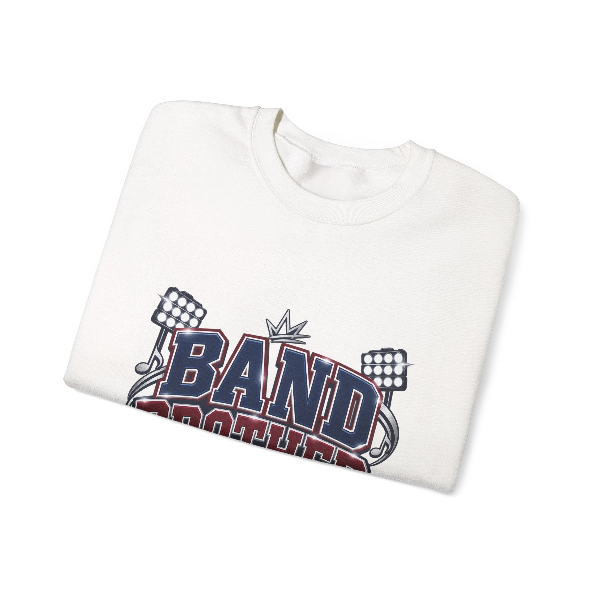 Band Brother Crewneck Sweatshirt — "Built for Halftime" Football Band Tee