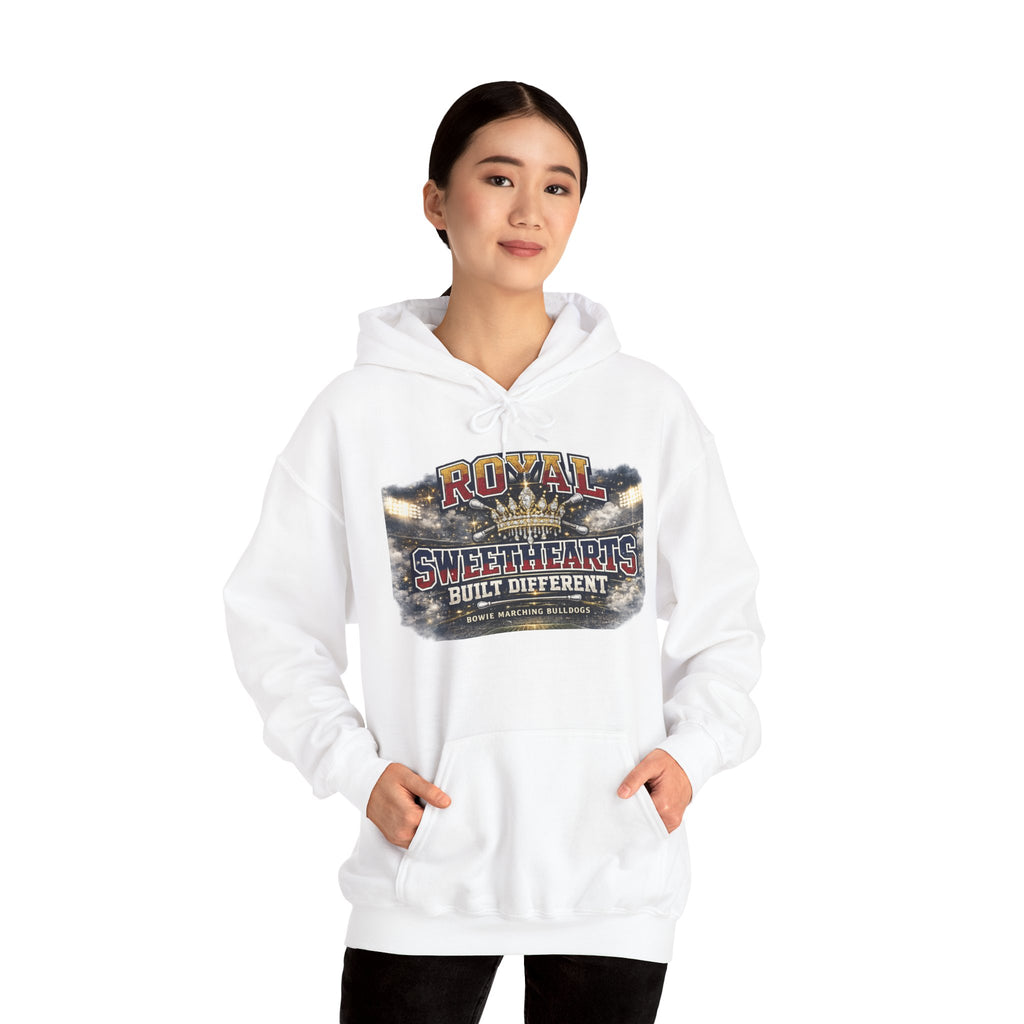 Royal Sweethearts Hoodie — "Built Different" Vintage Motorcycle Graphic