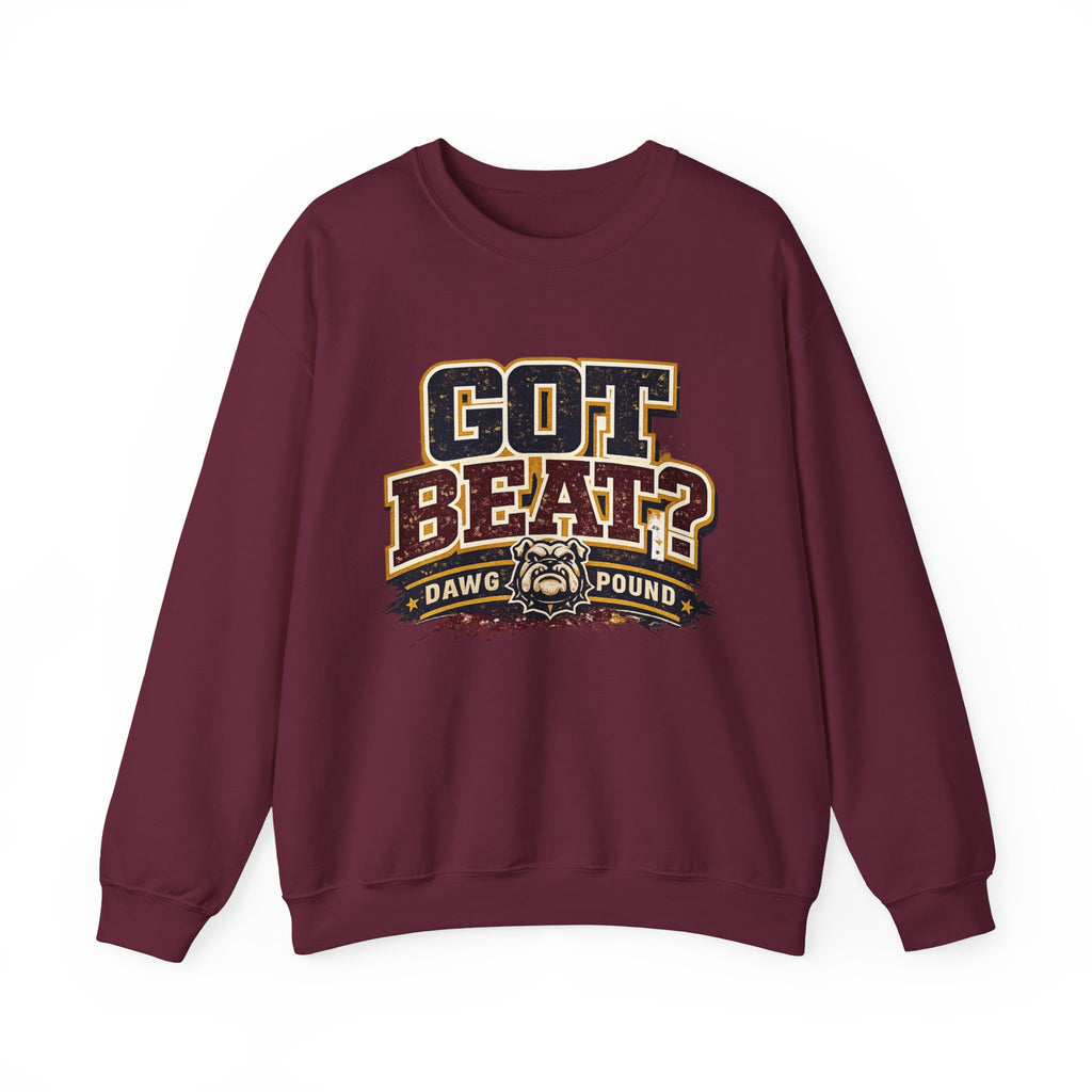 Got Beat? Bulldog Crewneck Sweatshirt – Dawg Pound Football Fan Apparel