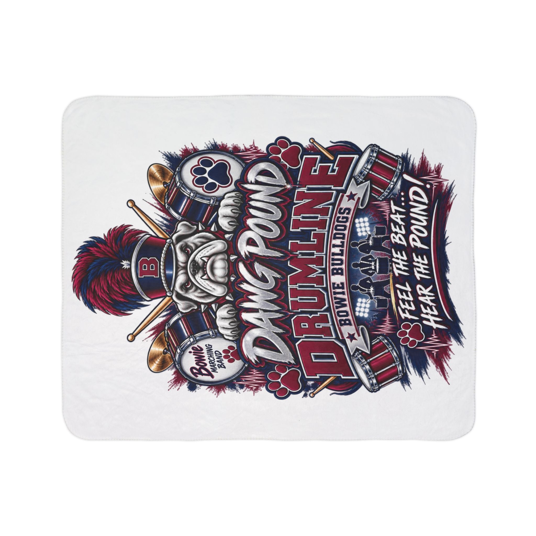 Premium Dawg Pound Fleece Sherpa Blanket
