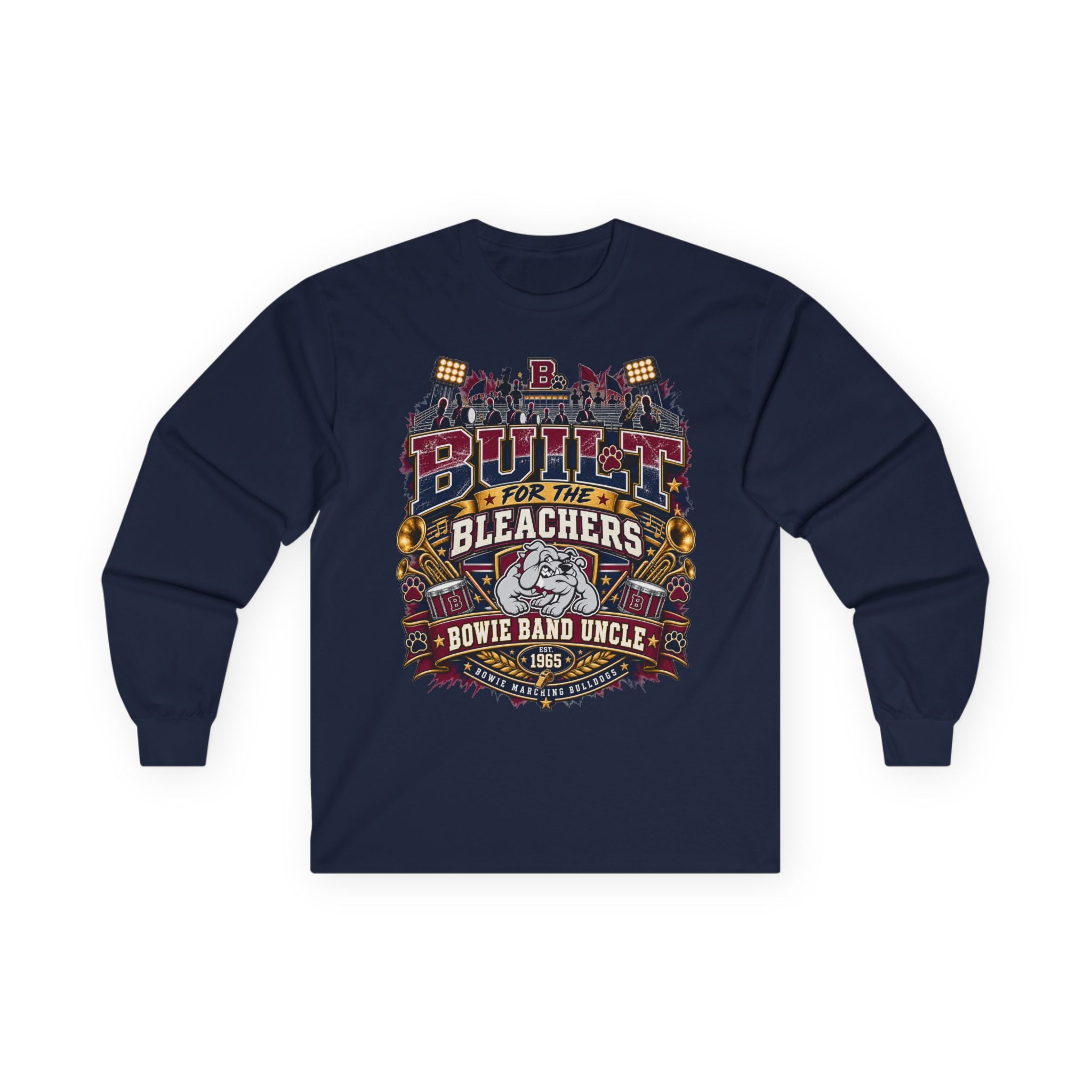 Built for the Stands Long Sleeve Tee – Bowie Band Uncle Vintage Sports Shirt