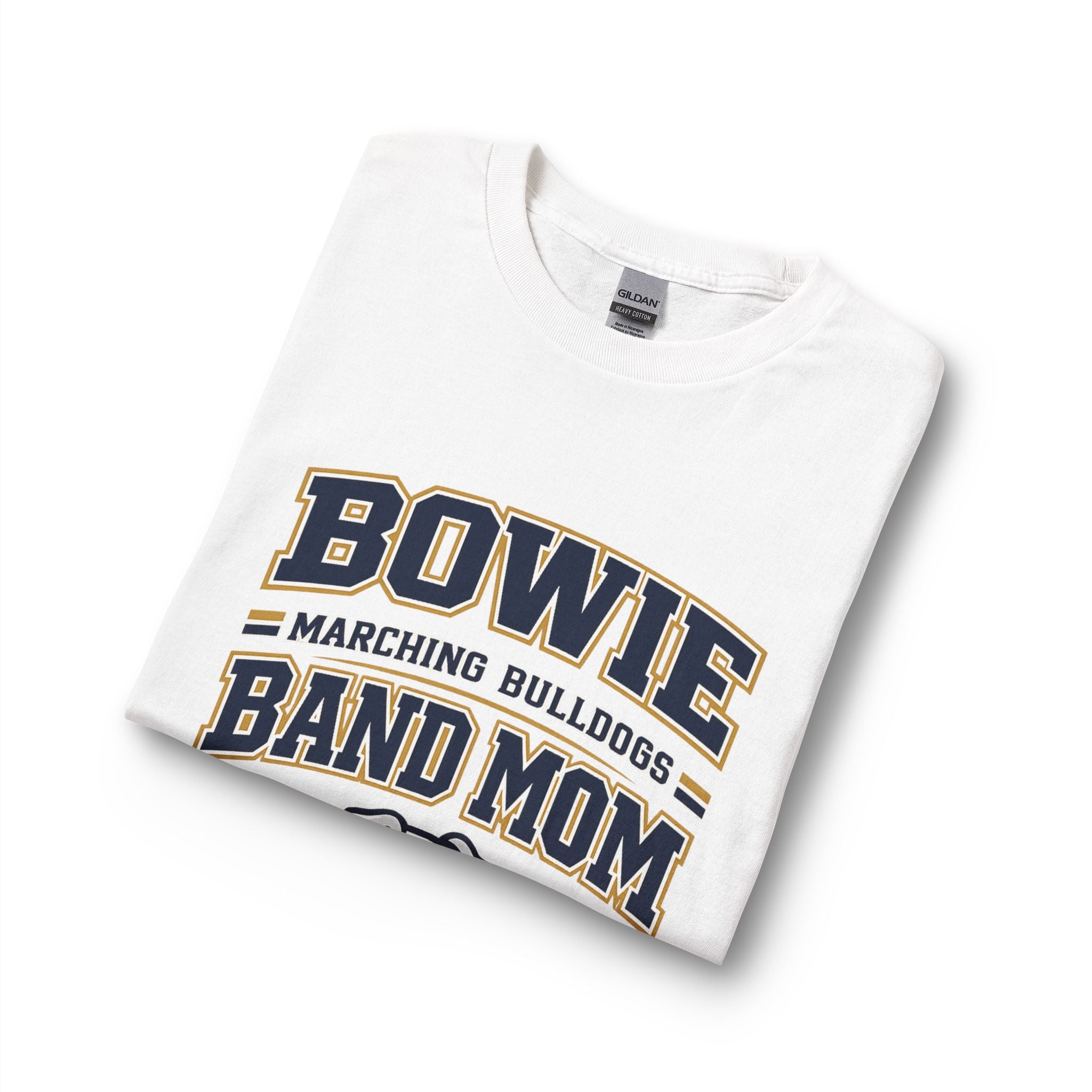 Bowie Bulldogs Band Mom Long Sleeve Crew Neck T-Shirt