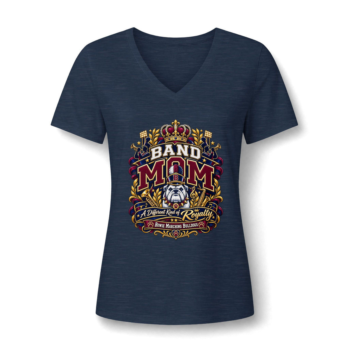 Women's Relaxed Heather CVC V-Neck Tee
