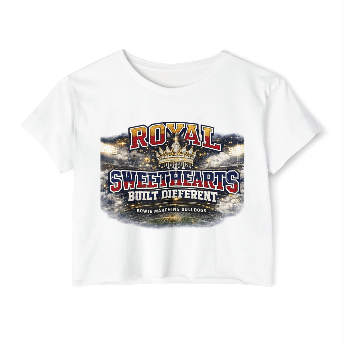 Festival Crop Top — "Royal Sweethearts Built Different" Graphic