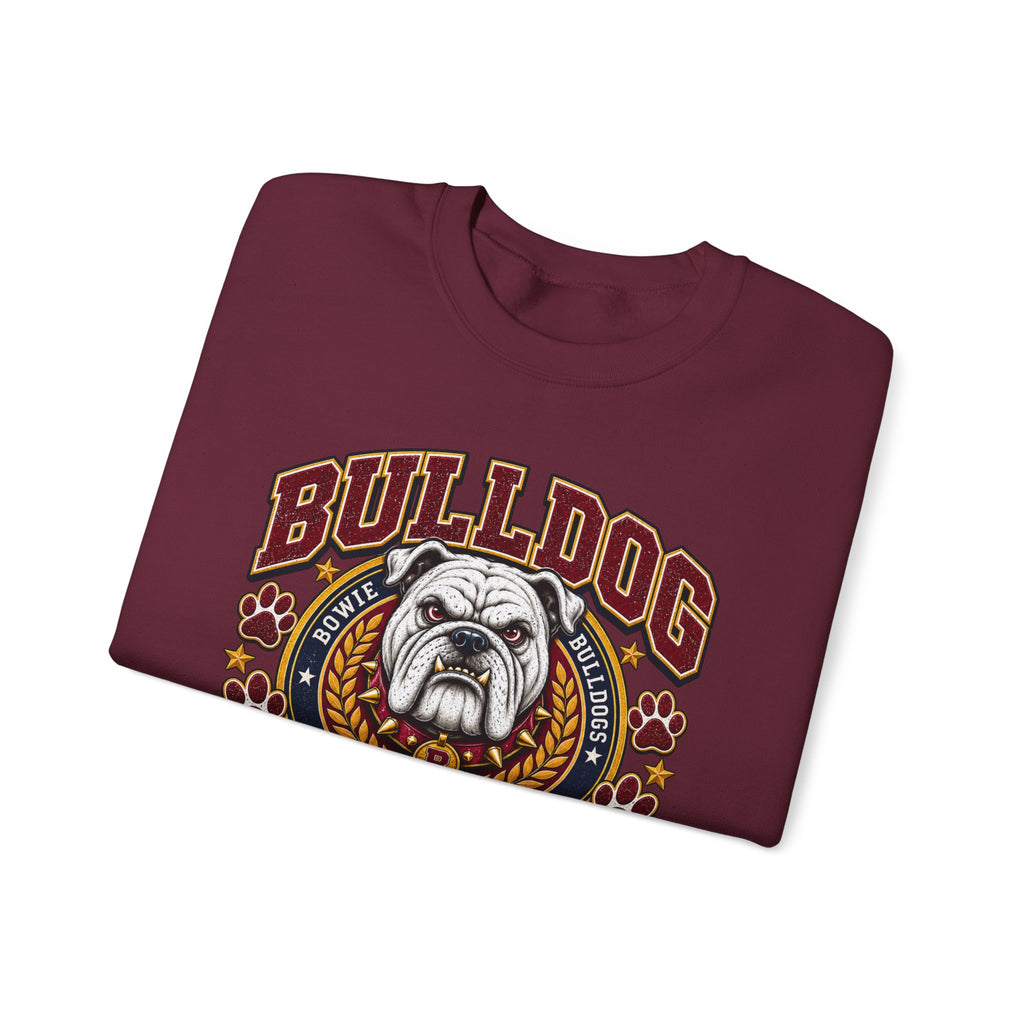Bulldog Blood Crewneck Sweatshirt — Band Grandma Vintage Mascot Graphic
