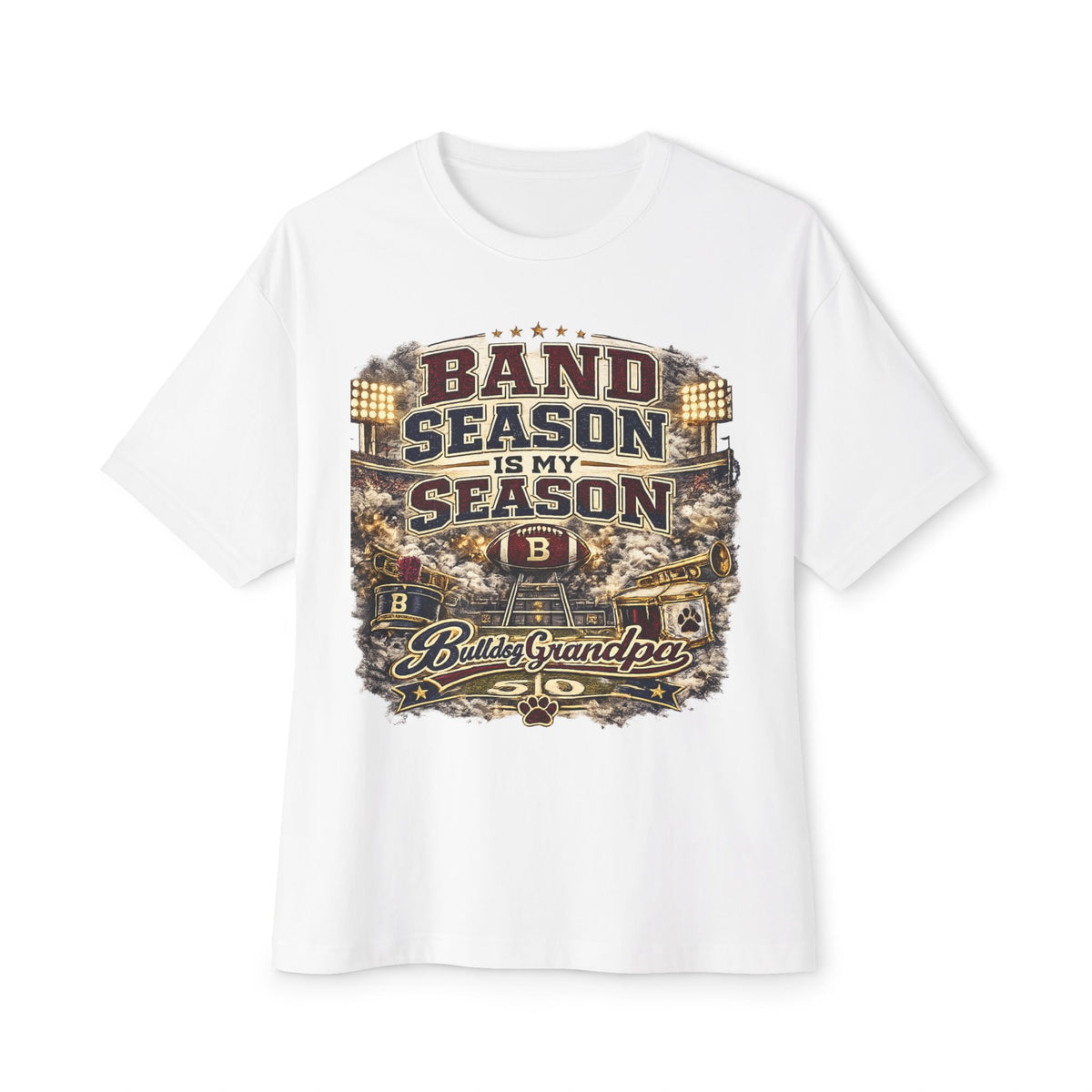 Band Season Is My Season Tee — Proud Band Grandpa Graphic T-Shirt
