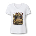 Women's V-Neck Tee — "Every Step Deserves a Standing Ovation" Inspirational Dance Shirt