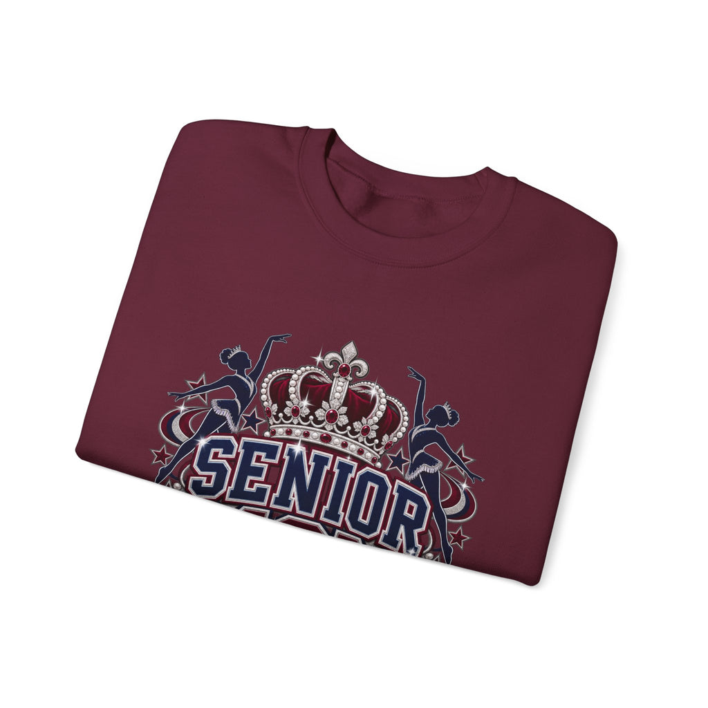 Senior Mom Crewneck Sweatshirt – 'Senior Mom: Royal Sweethearts' Graduation Pullover
