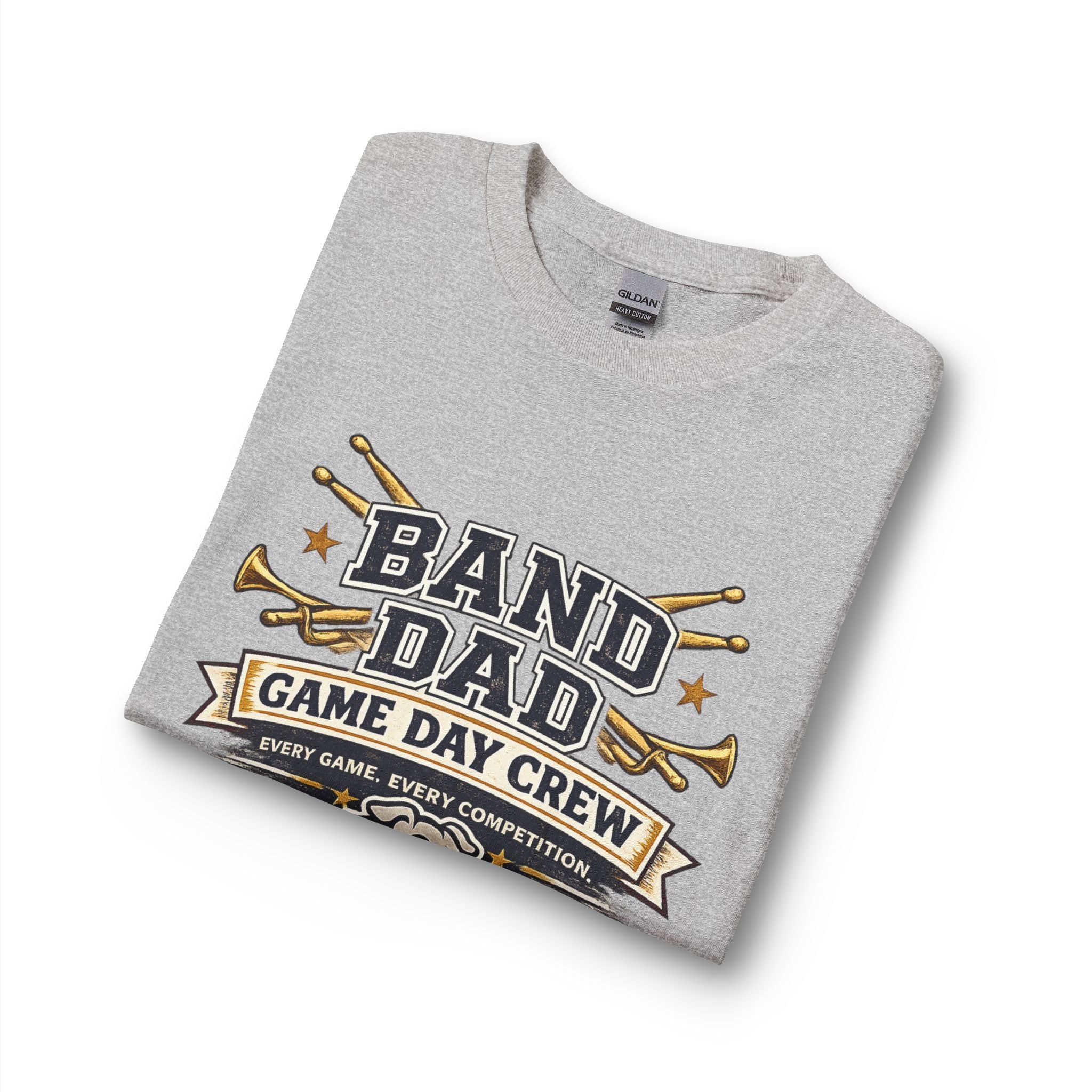 Band Dad Long Sleeve T-Shirt — Game Day Crew Drumline Support Shirt