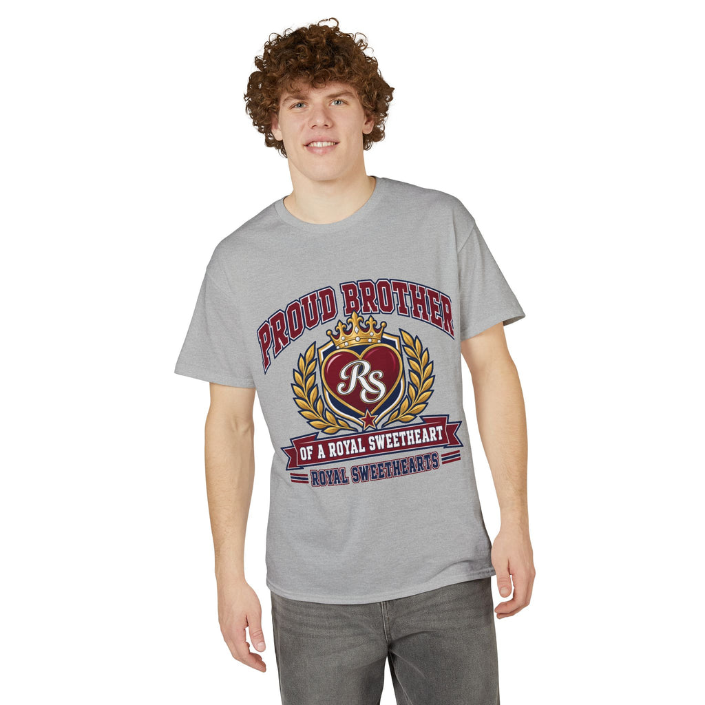 Proud Brother T-Shirt – "Proud Brother of a Royal Sweetheart" Crest Tee