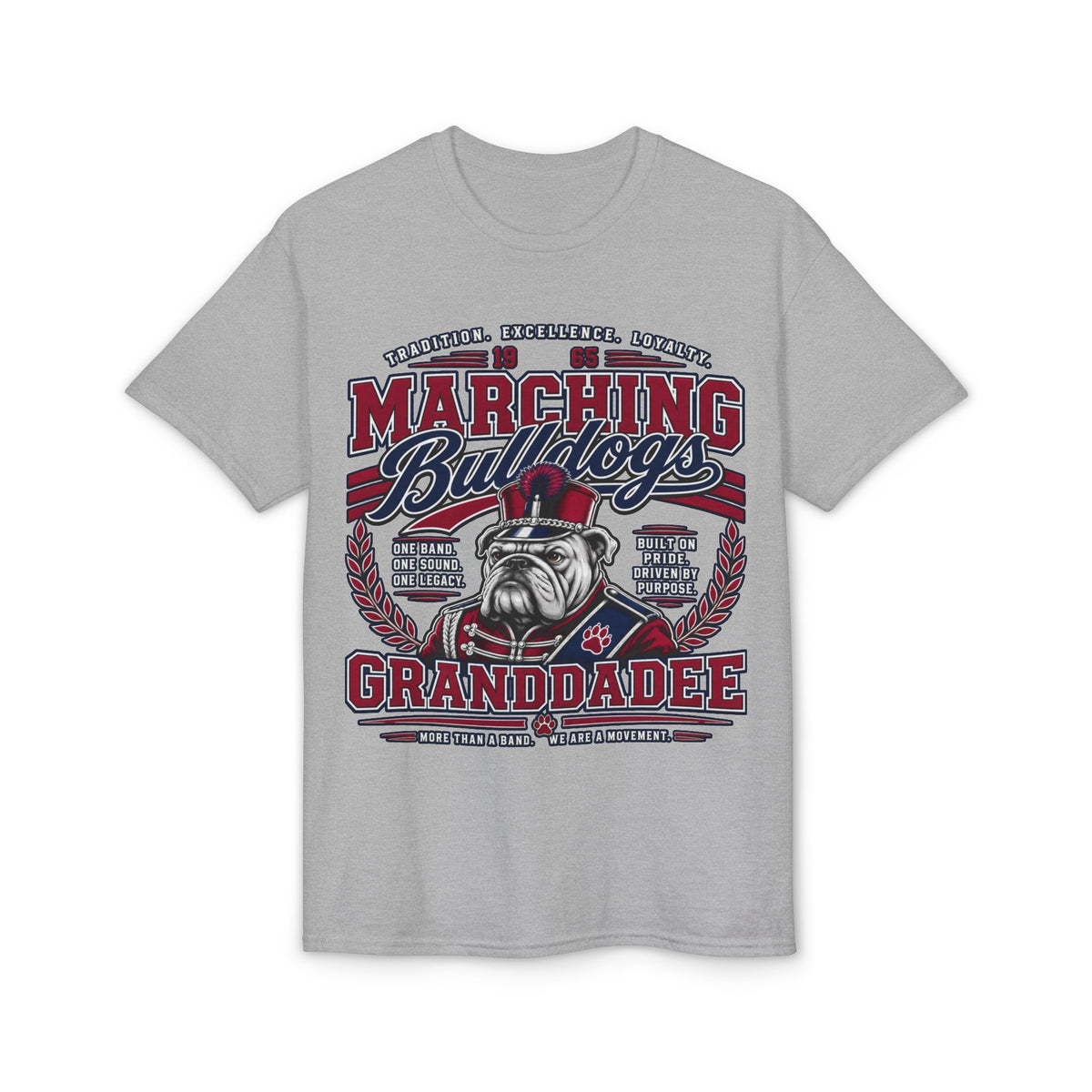 Marching Bulldogs Granddad T-Shirt — Proud Band Grandpa Tee (Inspired By: Mr. Wendel Matthews)