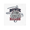Bowie Bands Bulldog Face Towel — School Marching Band Music Note Design