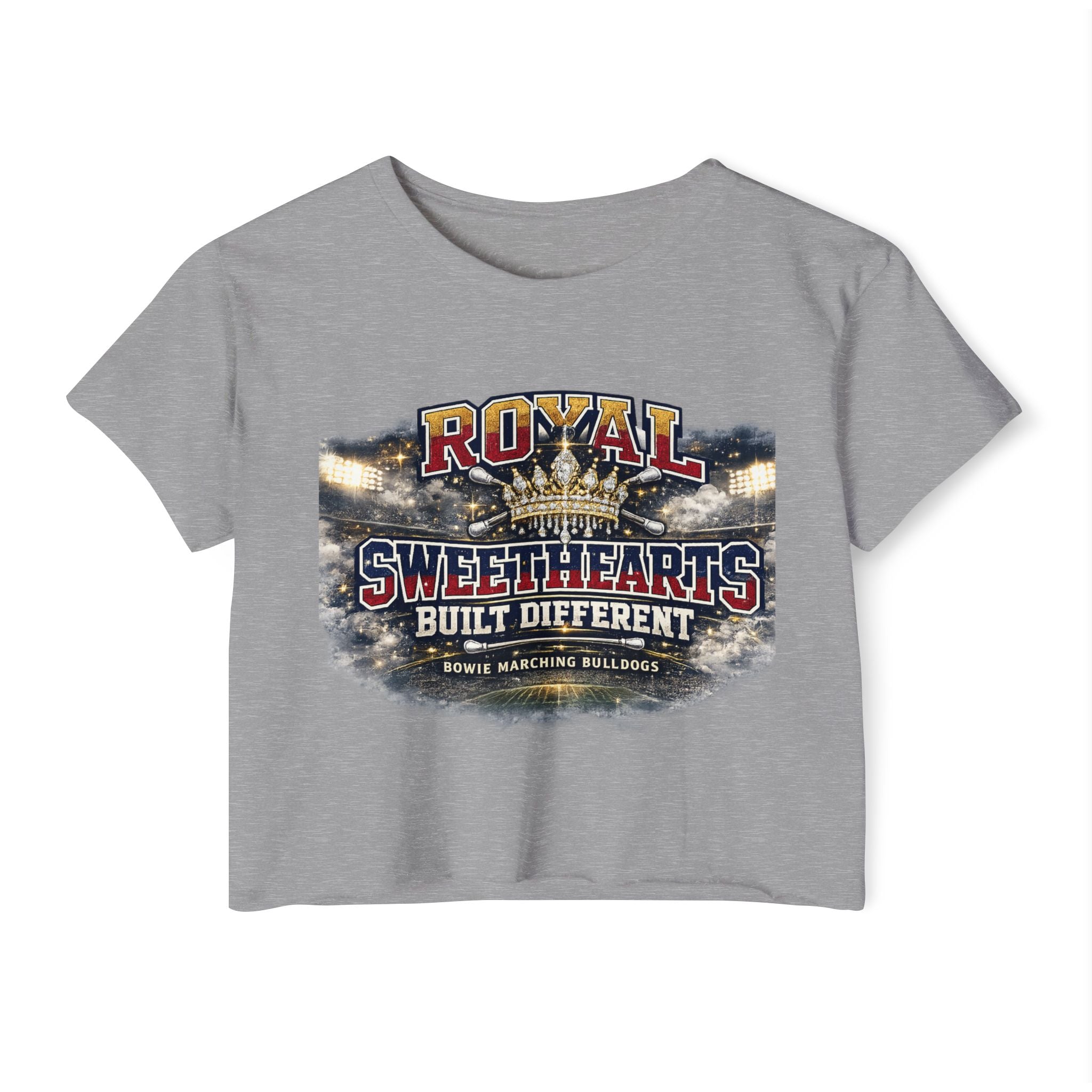Festival Crop Top — "Royal Sweethearts Built Different" Graphic