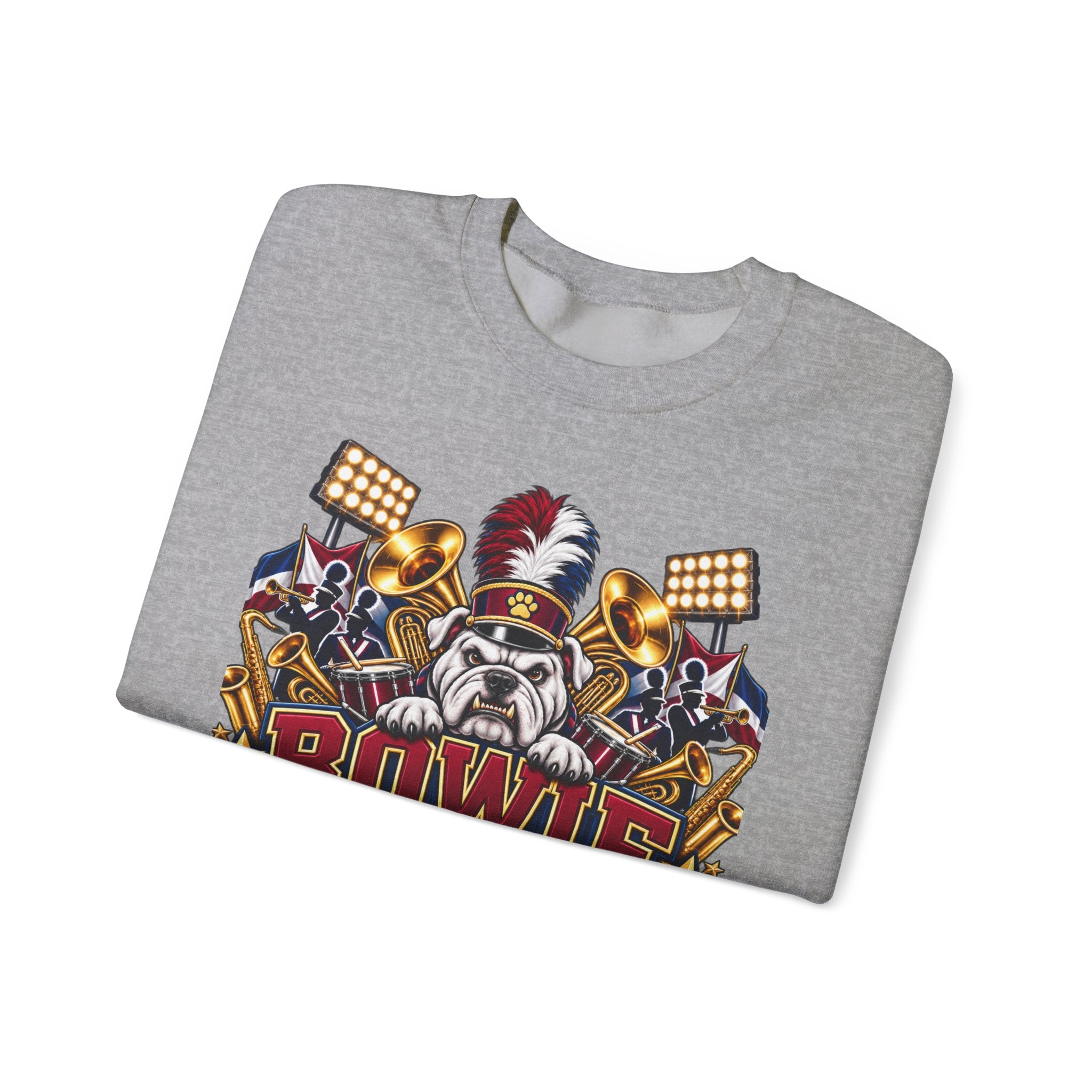 Band Mom Crewneck Sweatshirt — "Bowie Band Mom" Marching Band Mom Pullover