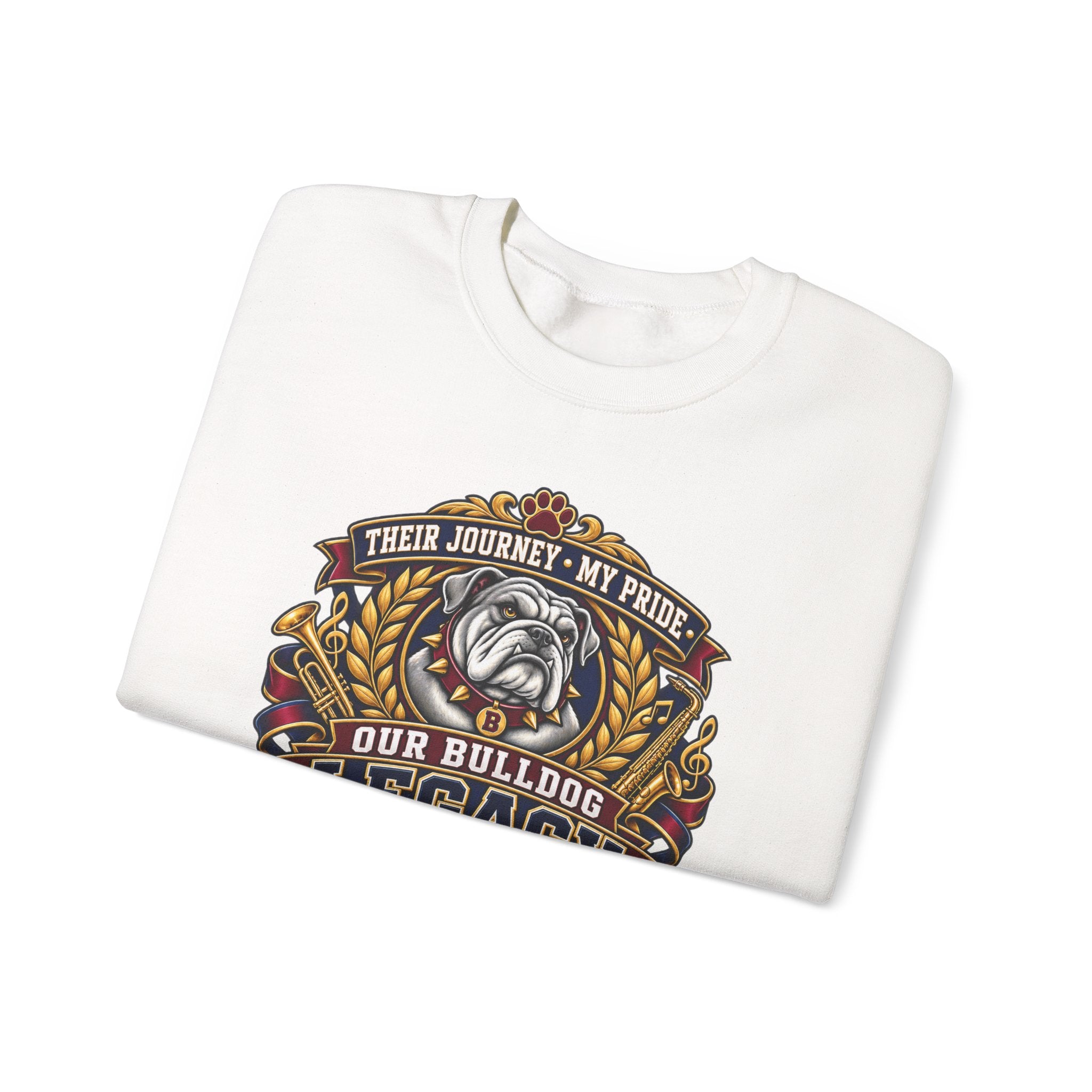 Bulldog Mom Crewneck Sweatshirt – "Our Bulldog Legacy" Retro Pride Design