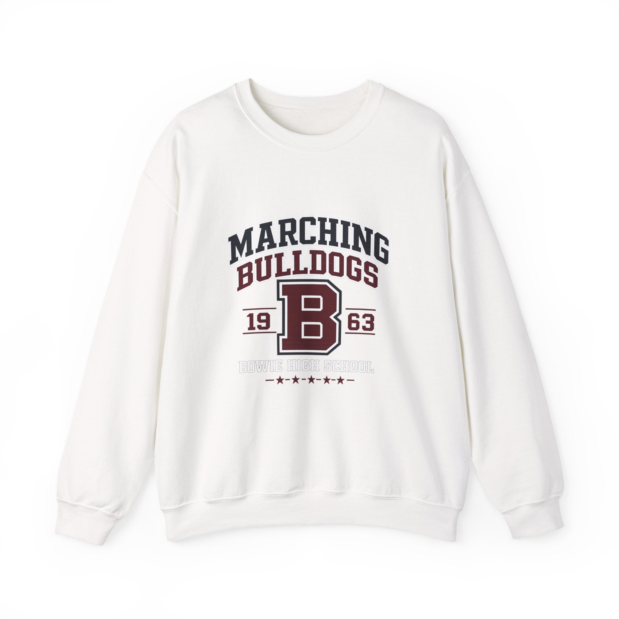 Marching Bulldogs Crewneck Sweatshirt — Vintage Collegiate Band Tee