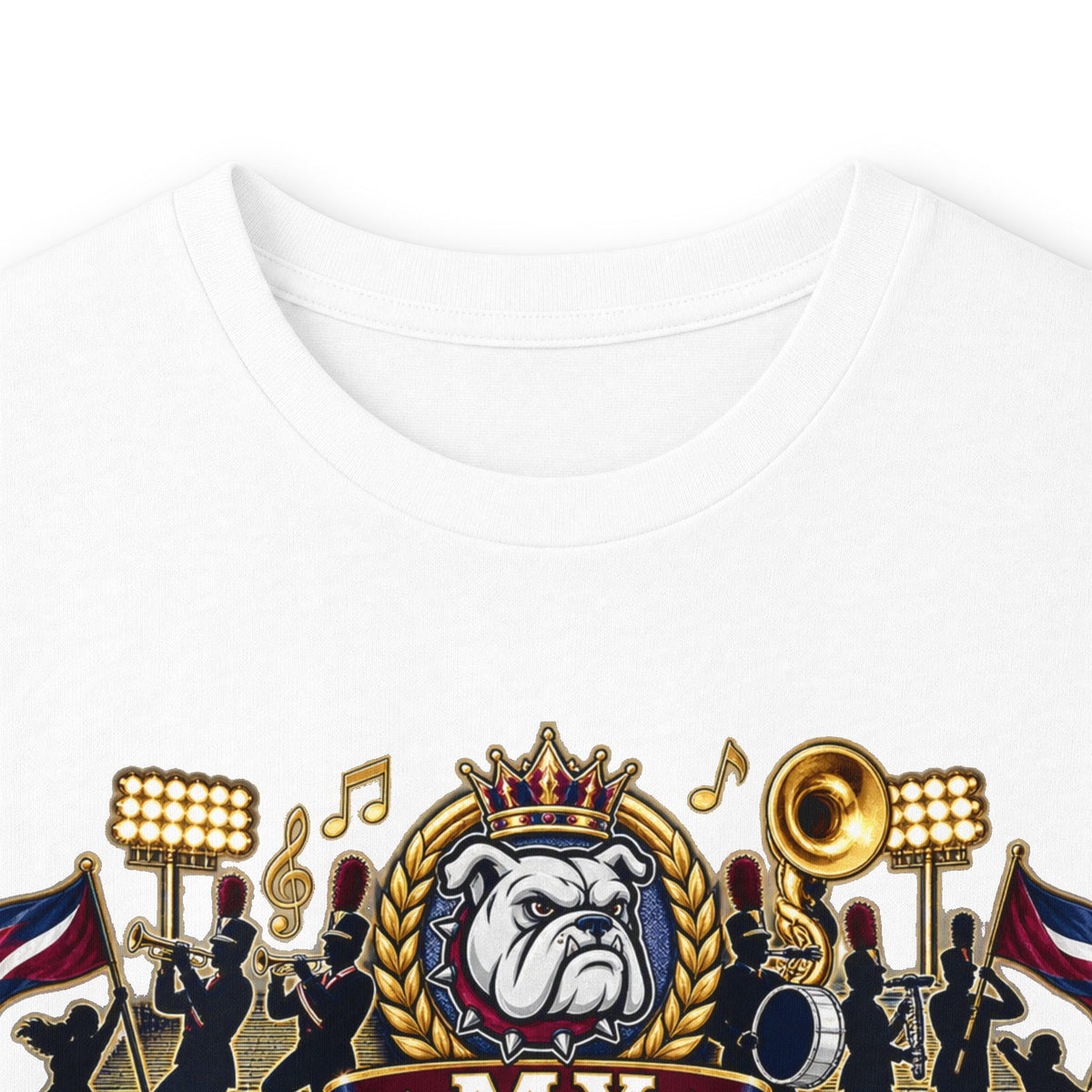 Proud Aunt Long Sleeve Tee — My Pride Marches In Burgundy & Navy Graphic