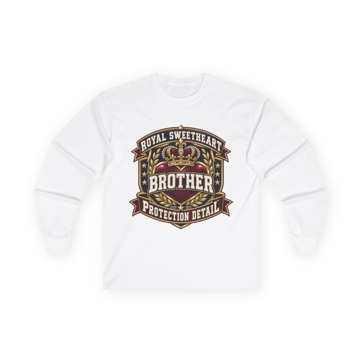 Brother Protection Detail Long Sleeve Tee — "Royal Sweetheart" Crest