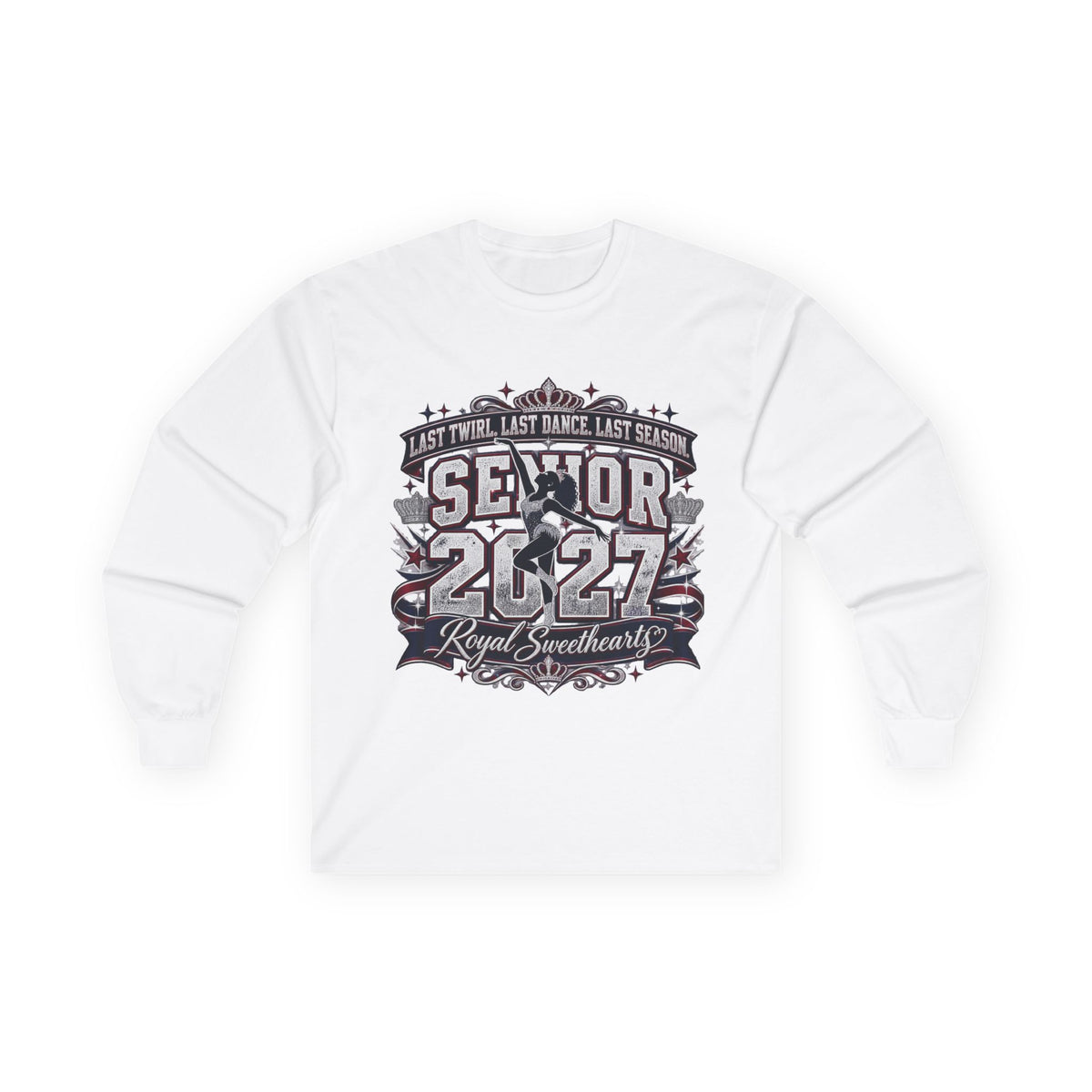 Senior 2027 Royal Sweethearts Long Sleeve Tee