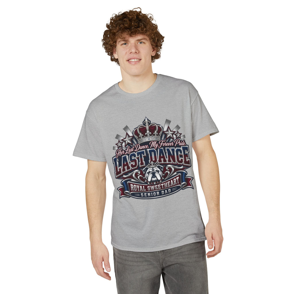 Last Dance Senior Dad T-Shirt — 'Last Dance' Royal Sweetheart Graduation Tee