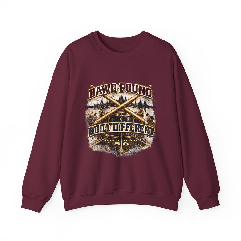 Dawg Pound 'Built Different' Crewneck Sweatshirt — Retro Hunting Graphic Pullover