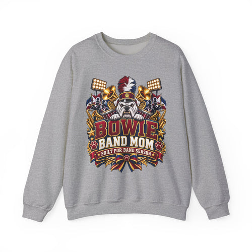 Band Mom Crewneck Sweatshirt — "Bowie Band Mom" Marching Band Mom Pullover