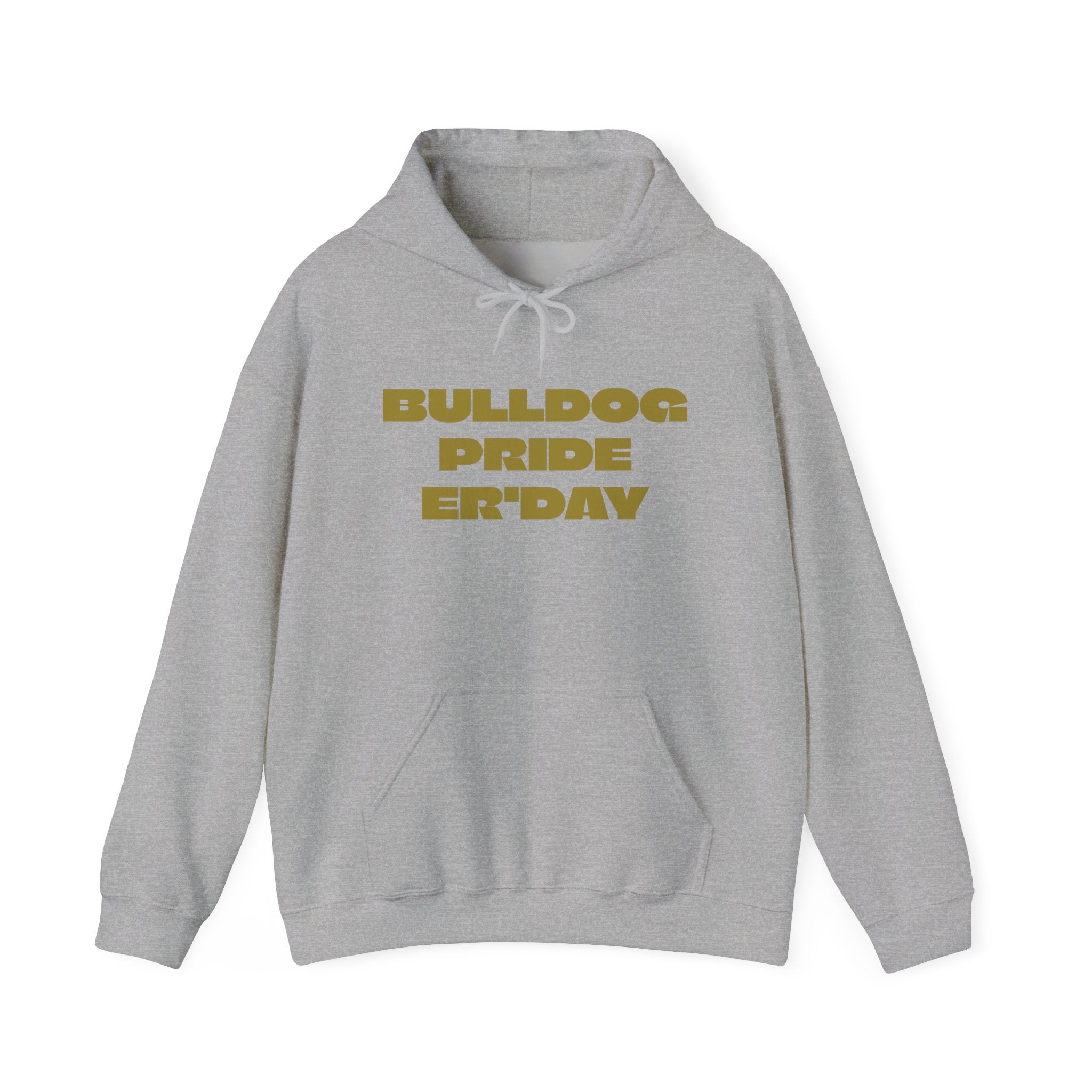 Bulldog Pride Hoodie — "My Favorite Show Starts at Halftime" Football Fan Pullover