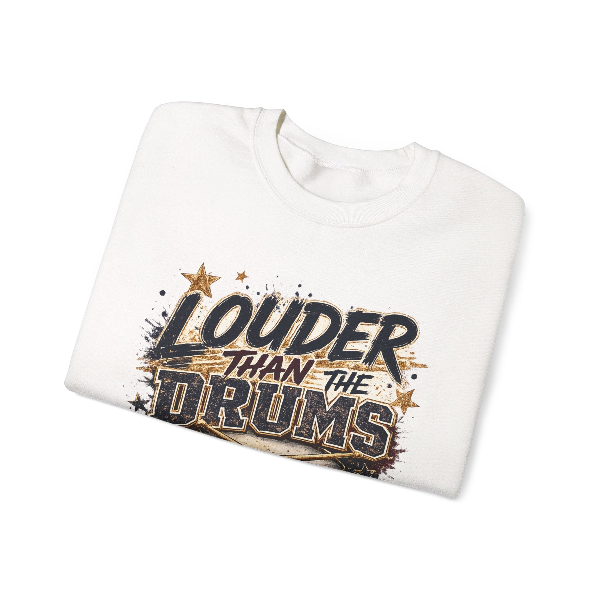Crewneck Sweatshirt - "Louder Than The Drums" Dawg Pound Mama Graphic