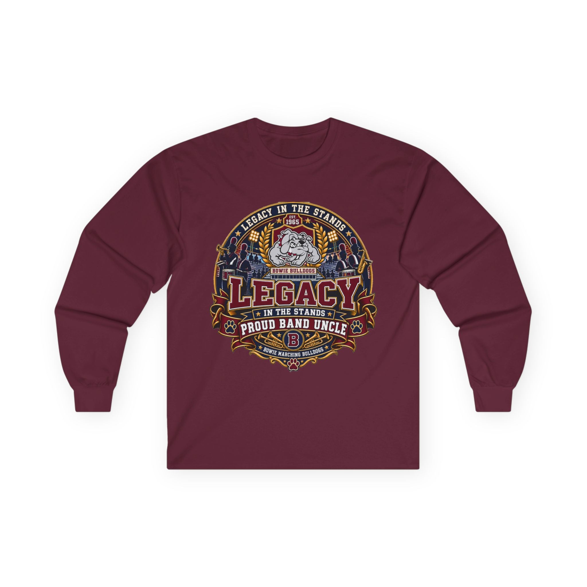 Legacy Proud Band Uncle Long Sleeve Tee — Band Dad Musician Gift