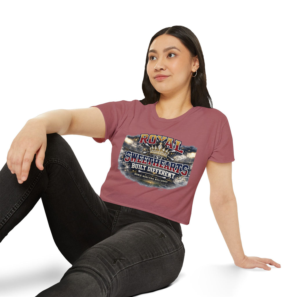 Festival Crop Top — "Royal Sweethearts Built Different" Graphic