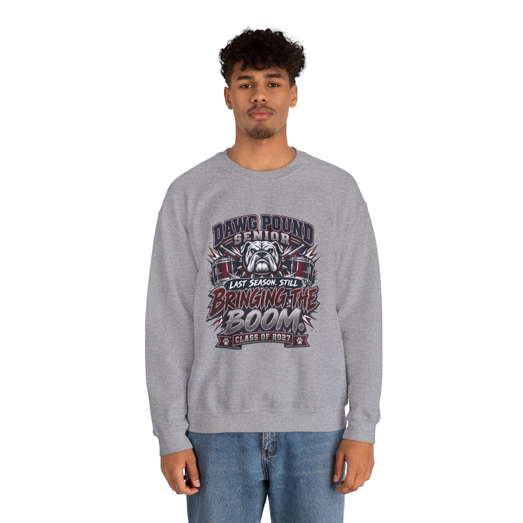 Senior Dawg Pound Crewneck Sweatshirt — "Last Season Still Bringing the Boom" Class of 2023