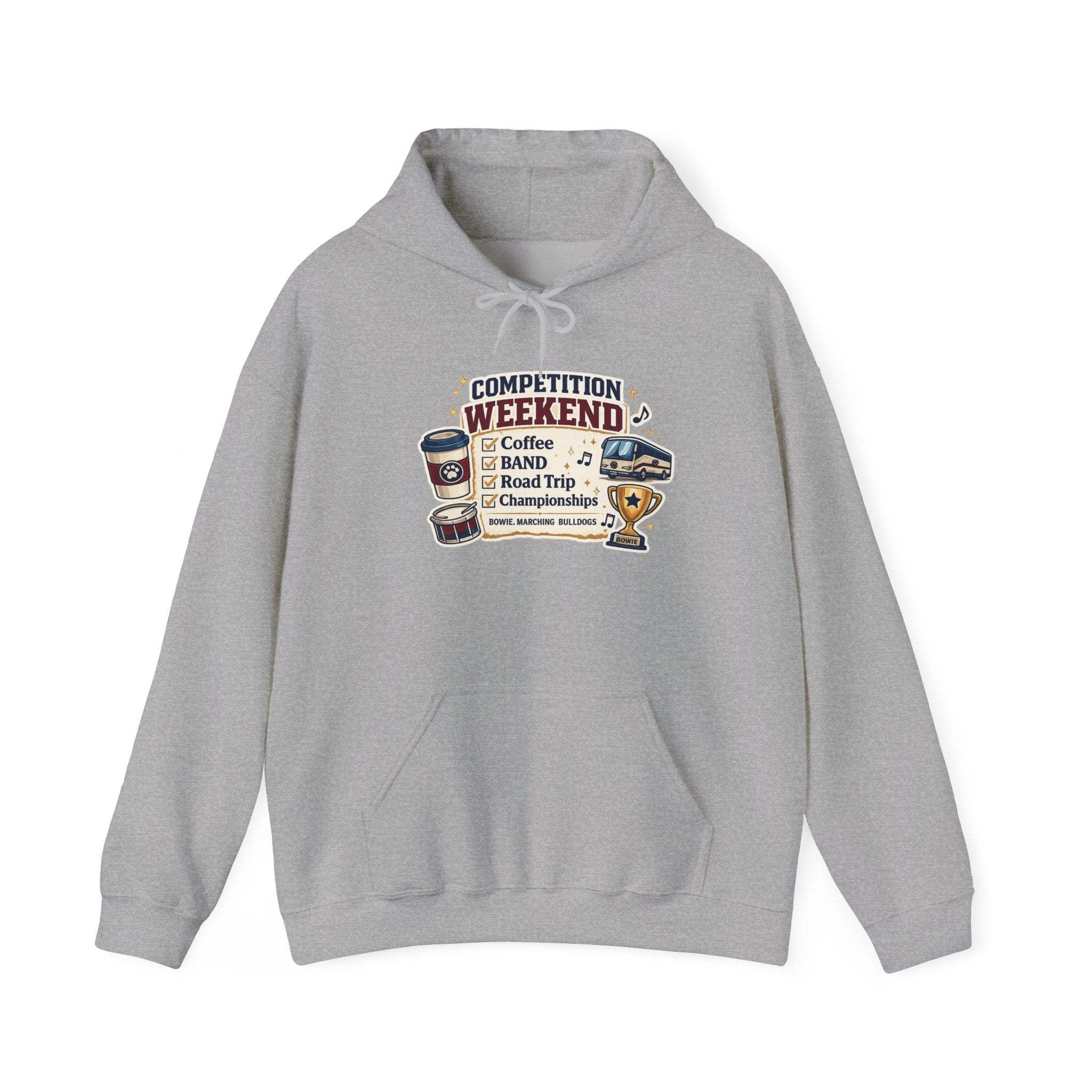 Competition Weekend Hoodie — Coffee, Band, Road Trip Championship Sweatshirt