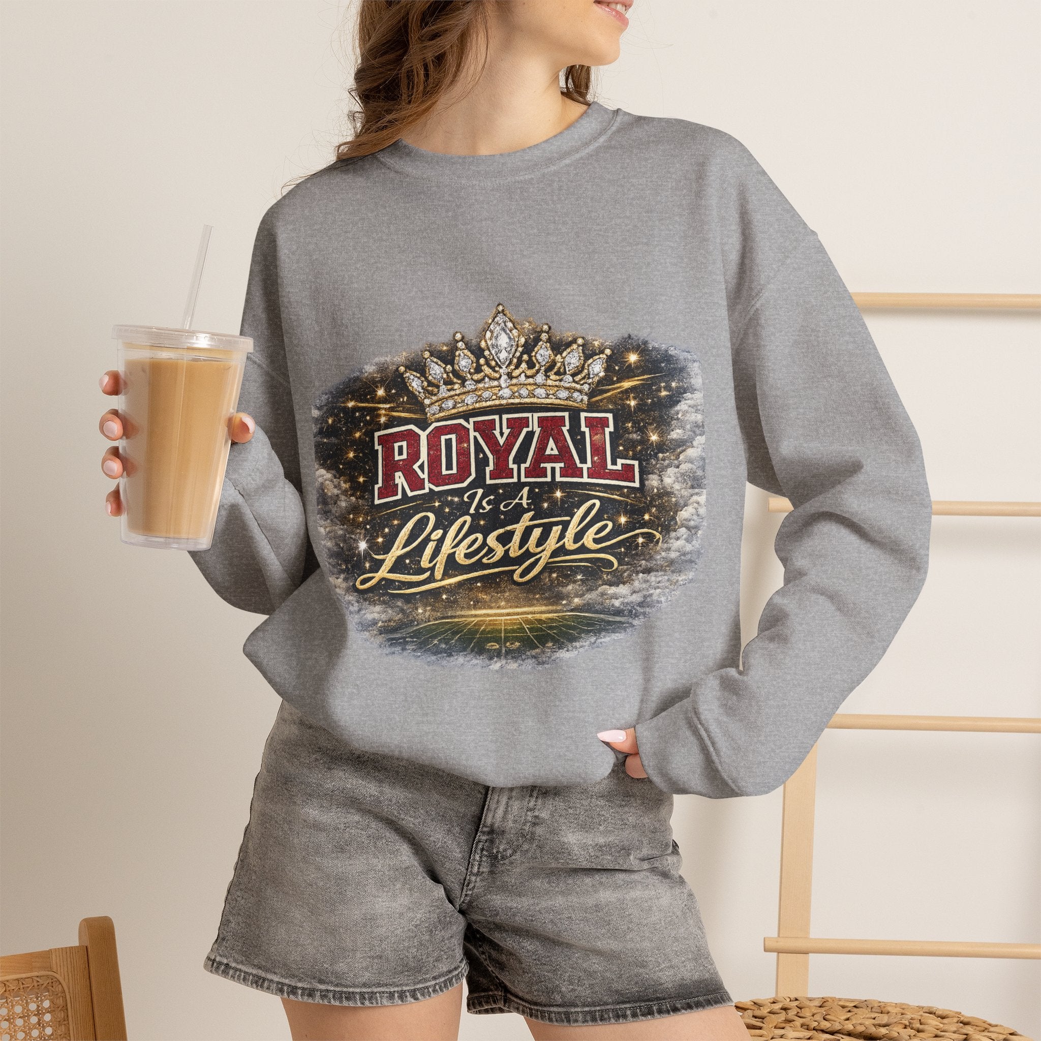 Royal Lifestyle Sweatshirt — Crown Graphic Crewneck