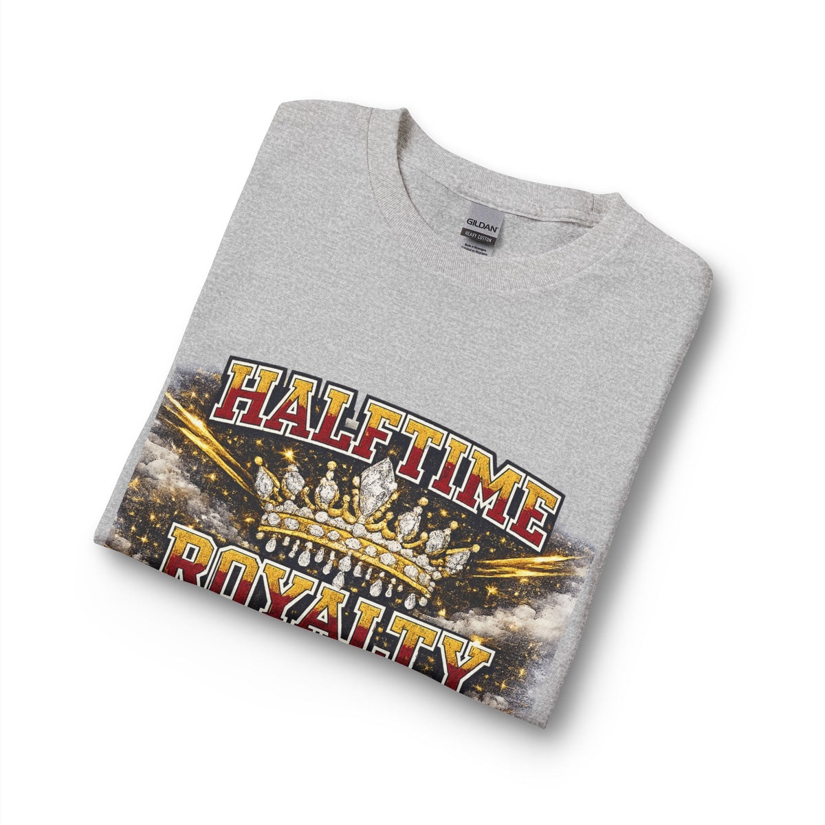 Halftime Royalty Long Sleeve Tee — ‘Halftime Royalty’ Crown Graphic Sports Fan Shirt