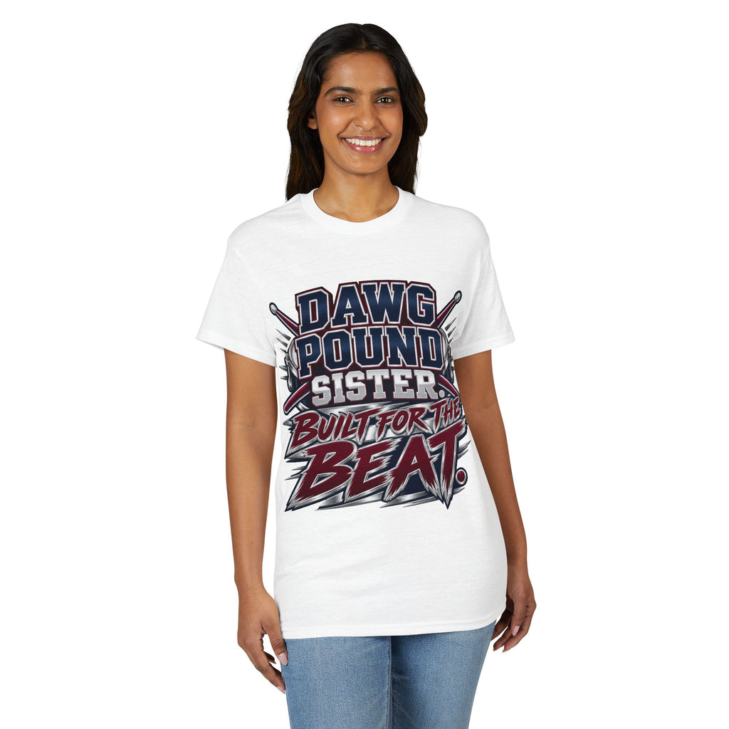 Dawg Pound Sister T-Shirt — Built for the Beat Football Fan Tee