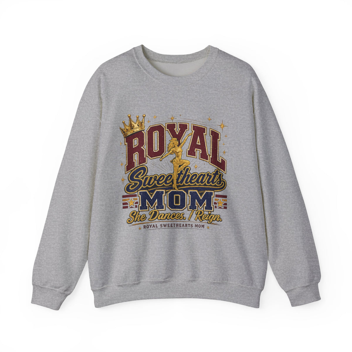 Royal Sweethearts Mom Crewneck Sweatshirt — 'Royal Sweetheart Mom' Graphic Pullover, Mother's Day Gift