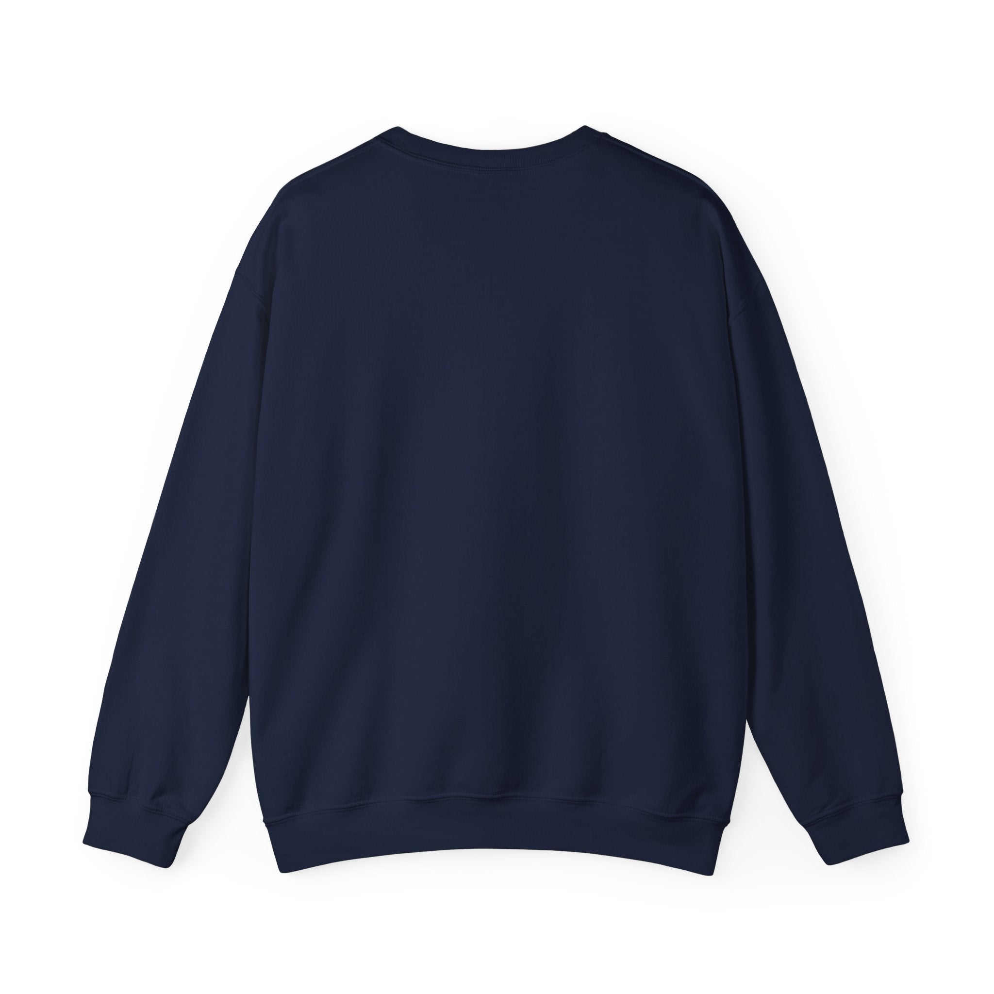 Crowned in Burgundy & Blue Crewneck Sweatshirt — Vintage Royal Crown Graphic