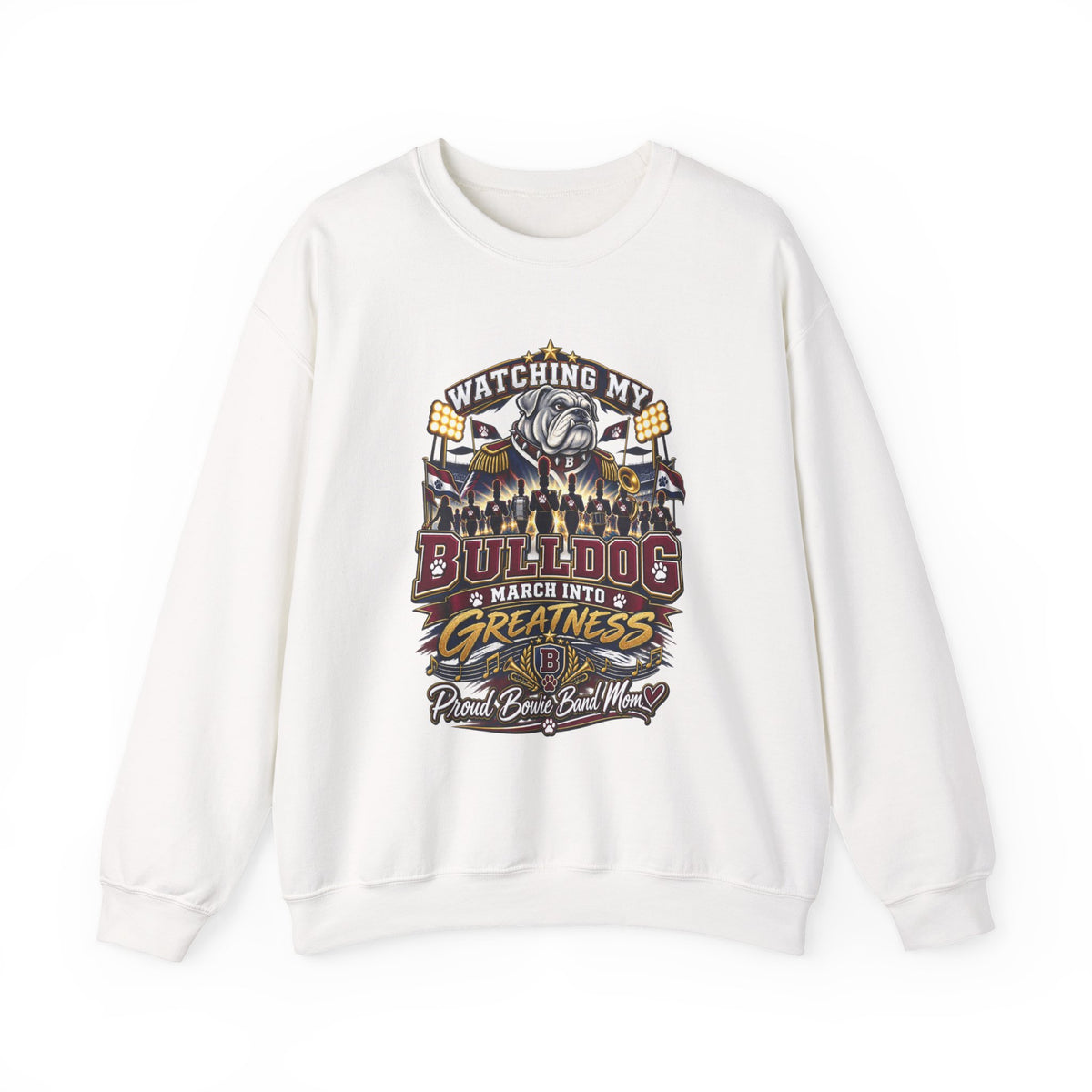 Bulldog March Into Greatness Crewneck Sweatshirt