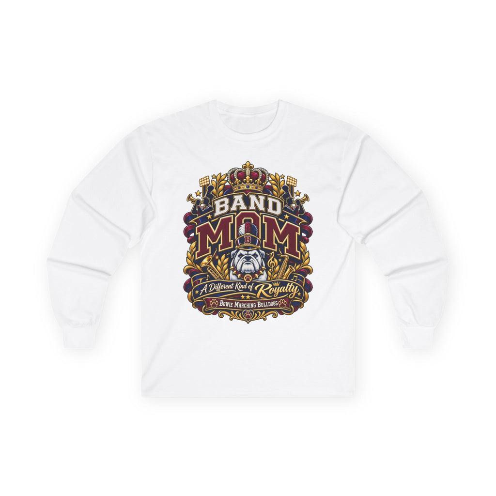 Band Mom Long Sleeve Tee — Proud Marching Band Mom Graphic Shirt