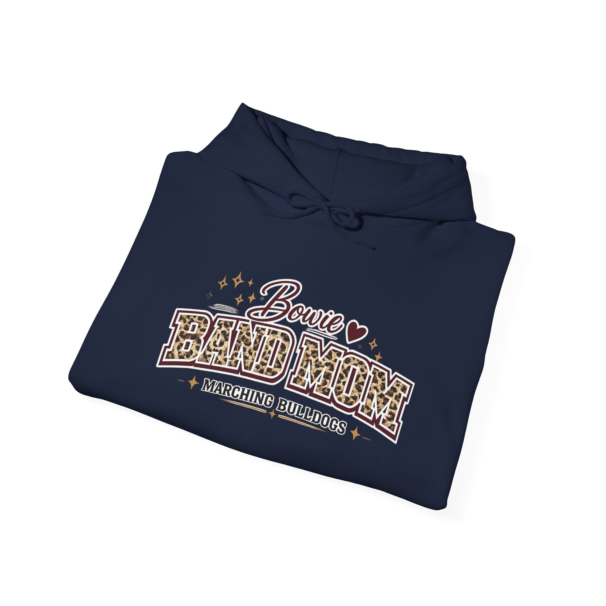 Bowie Band Mom Hoodie – Marching Bulldogs Support Crew Sweatshirt