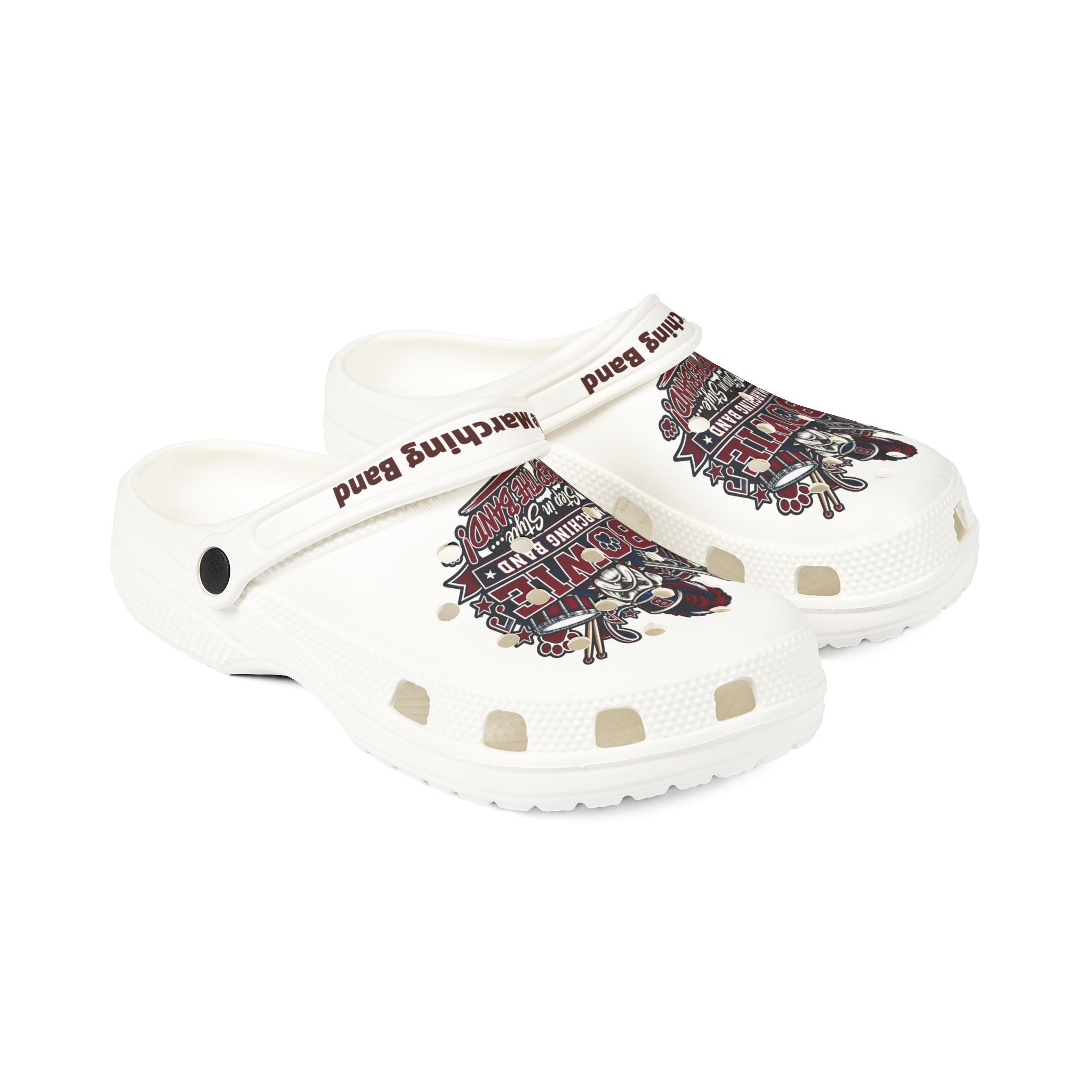 Bowie Marching Band Printed EVA Clogs — Comfortable Lightweight Foam Shoes